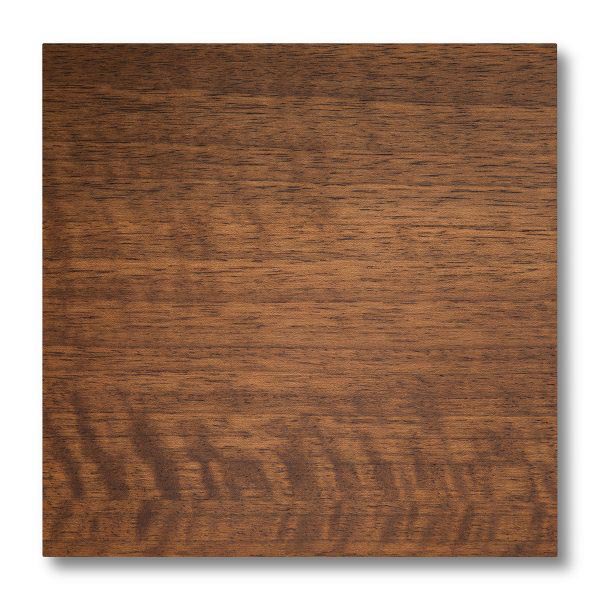 Pannellino di legno dipinto di noce scuro, 5 gloss