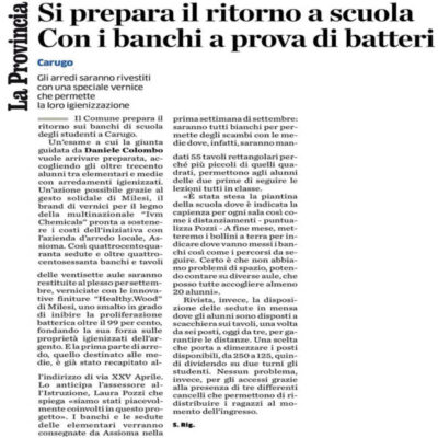 LA PROVINCIA DI COMO – 19/08/2020